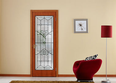 Houdt de Decoratieve Gevormde het Glas Thermische Geluidsisolatie van het deurenvenster Warm