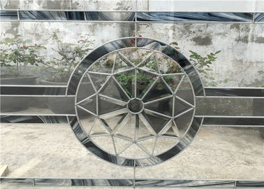 Enig Rond Hoofd Decoratief Comité Glas voor Aangemaakte Ingangsdeur Laag euro 3.2m